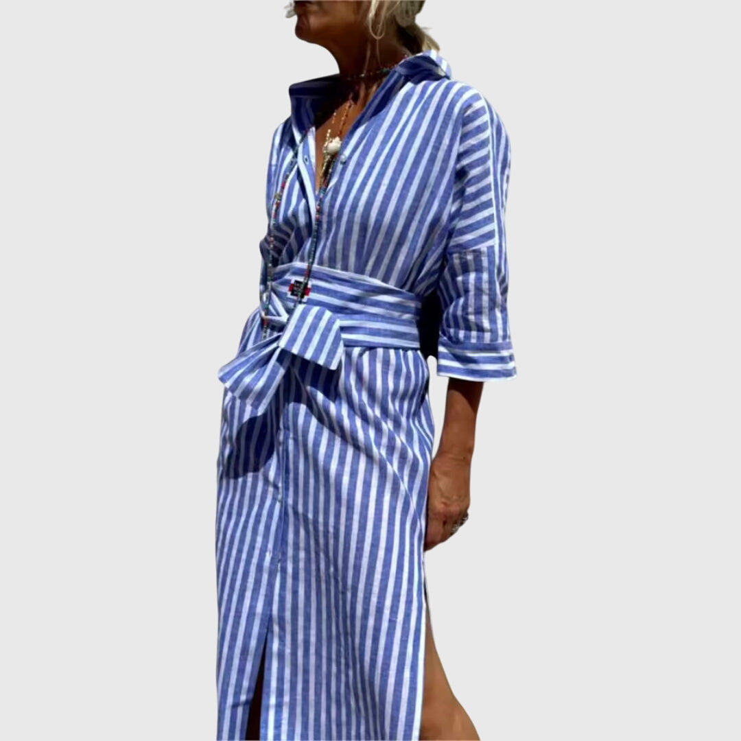 Talia | Classic Striped Dress