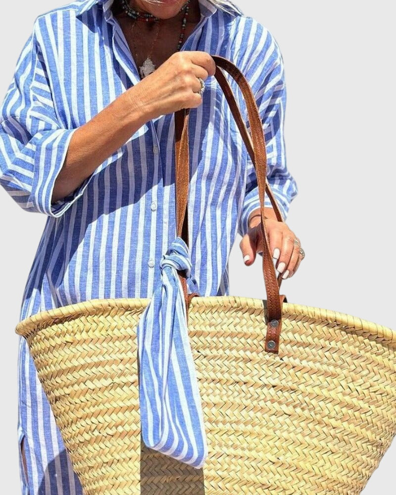 Talia | Classic Striped Dress
