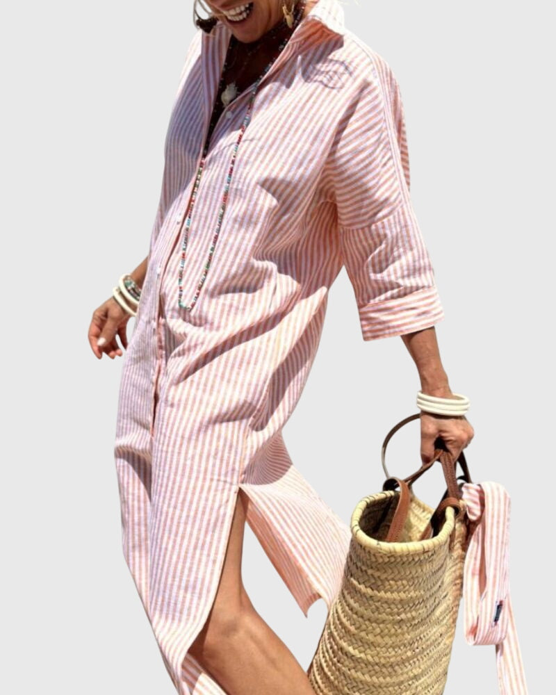 Talia | Classic Striped Dress