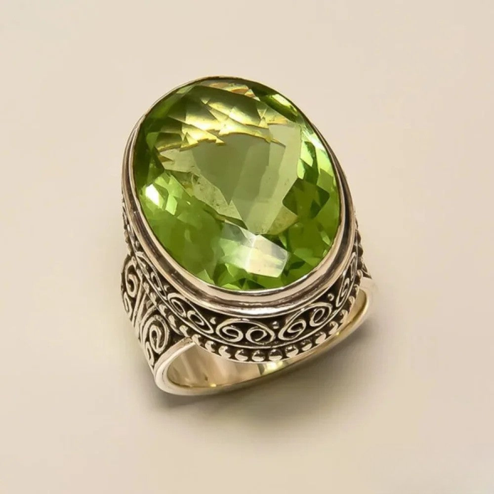 Talia | Antique Olive Ring