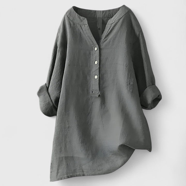 Talia | Elegant Button-Front Shirt