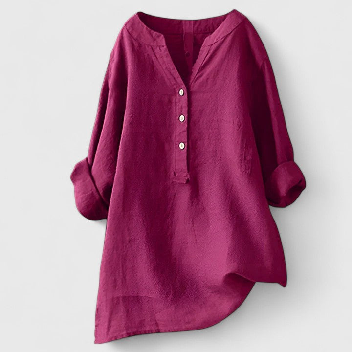 Talia | Elegant Button-Front Shirt