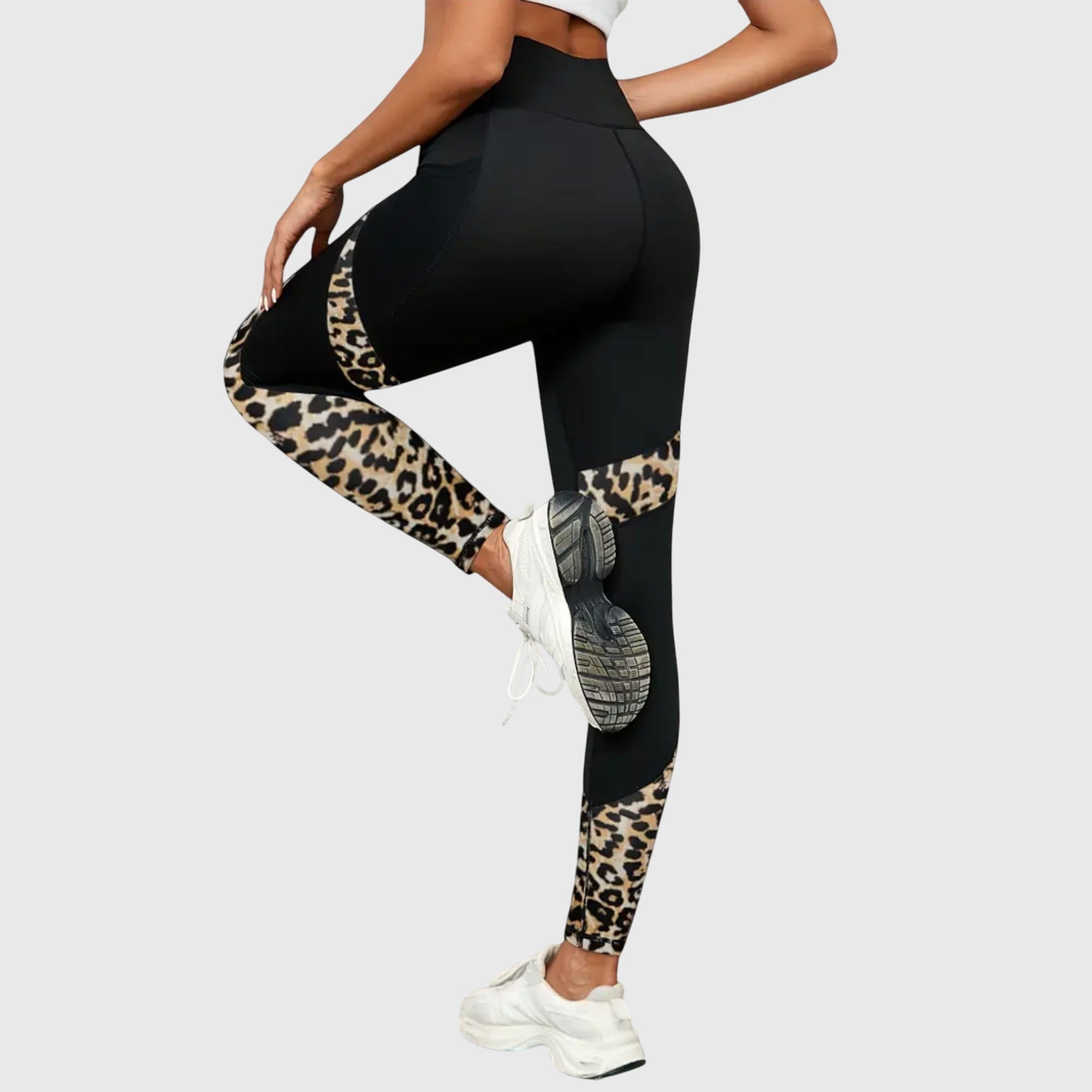 Talia | High-Waisted Leopard Print Training Pants