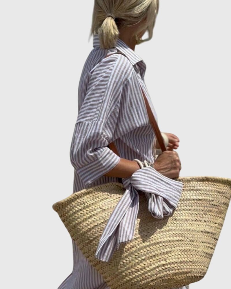Talia | Classic Striped Dress