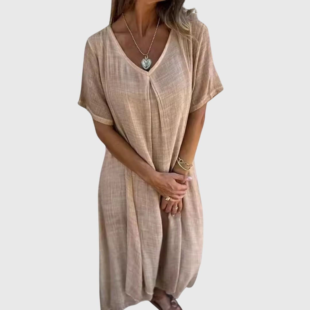 Talia | Elegant Lightweight V-Neck Dress