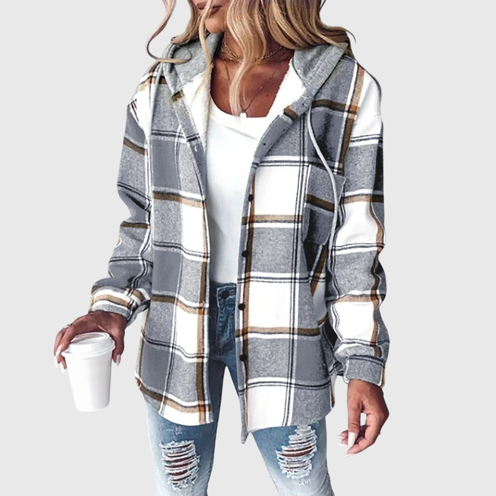 Talia | Women's Mesh Button Placket Jacket