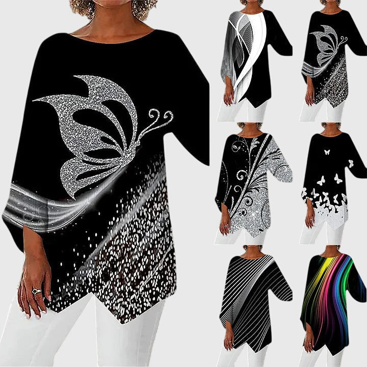 Talia | Elegant Crew Neck Top