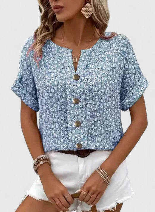 Talia | Elegant Floral Summer Top