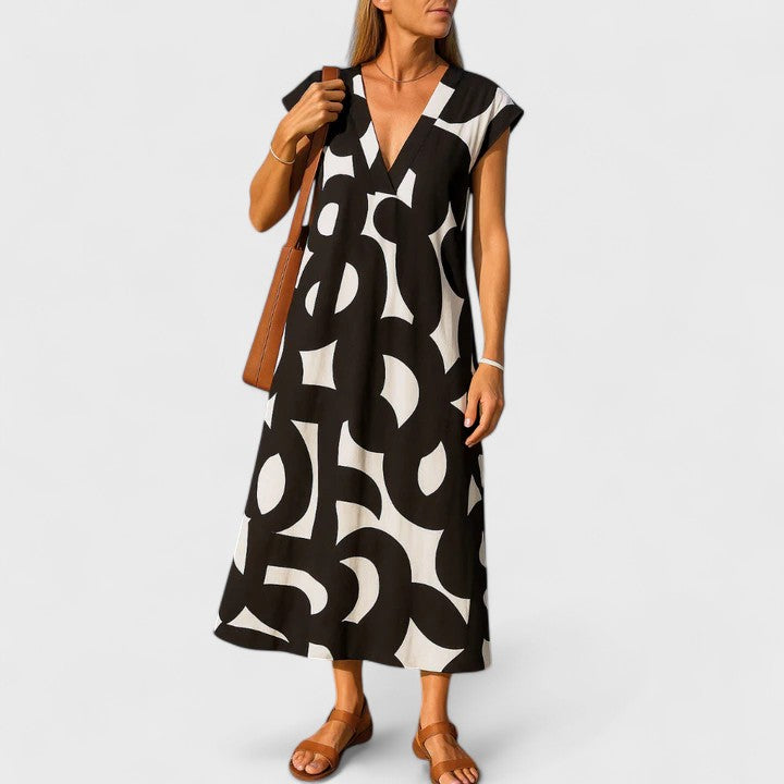Talia | Flowing V-Neck Dress