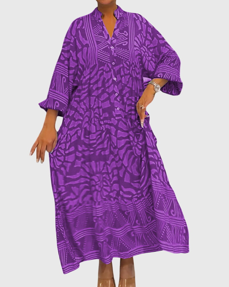 Talia | Maxi Dress With Elegant Print