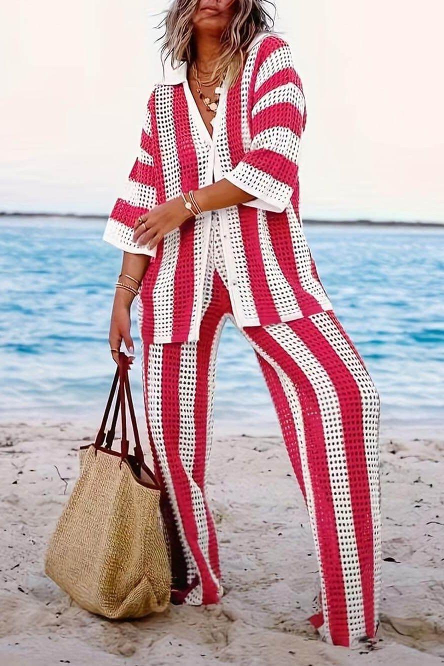 Talia | Striped Set Elegant & Comfortable