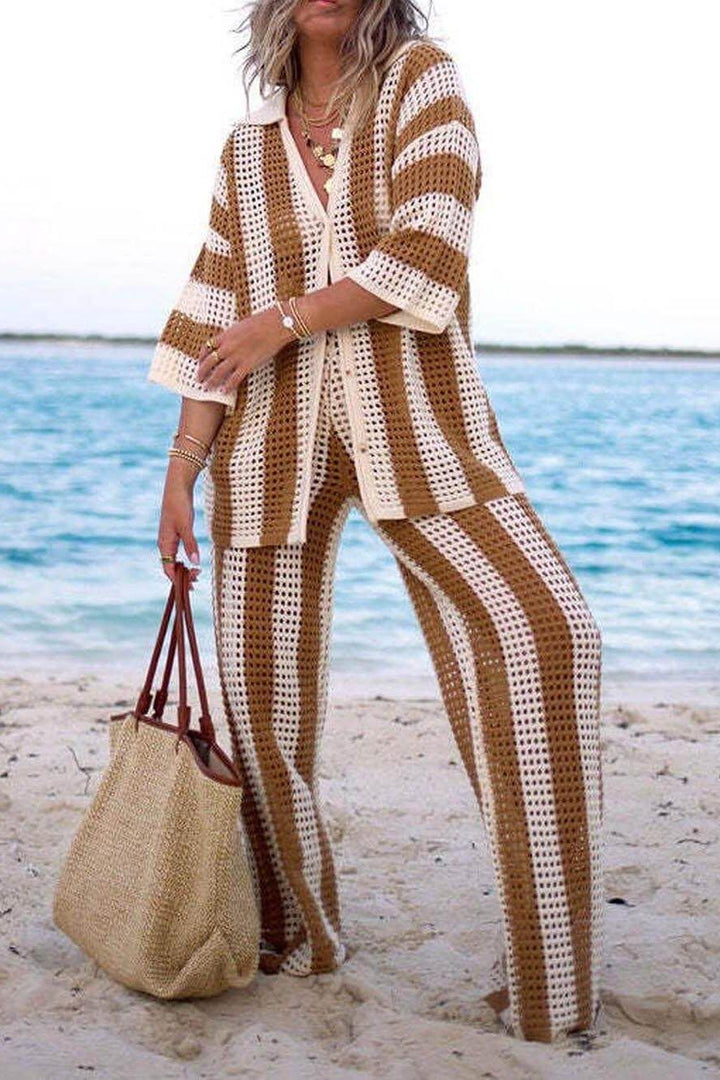 Talia | Striped Set Elegant & Comfortable