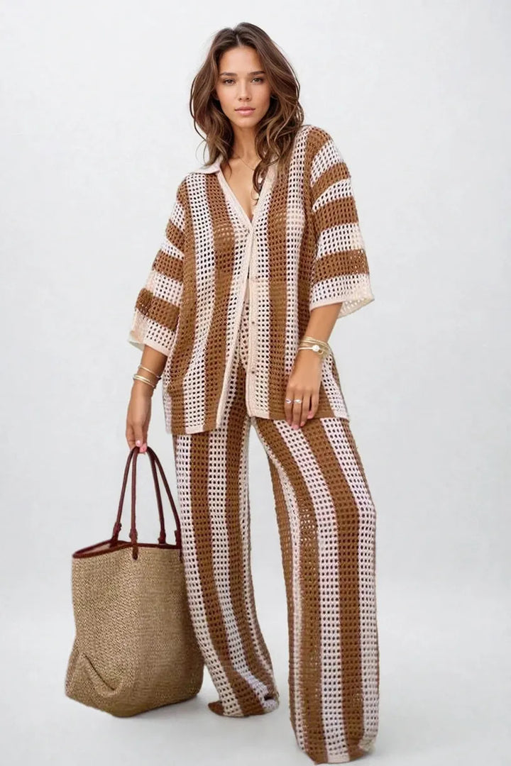Talia | Striped Set Elegant & Comfortable