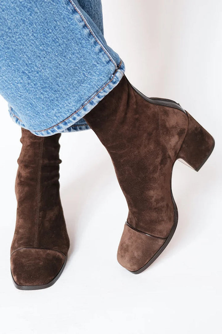 Talia | SQUARE TOE HEELED BOOTS