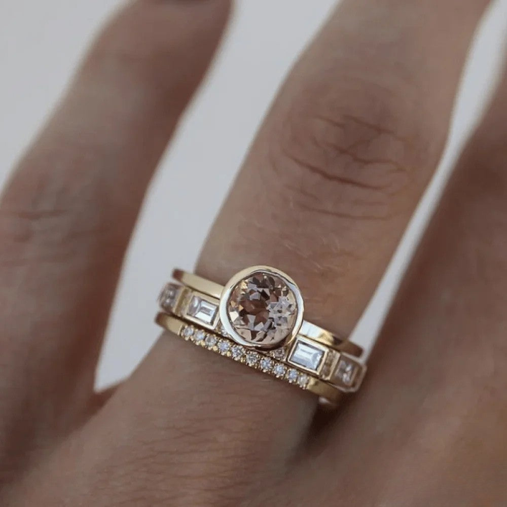 Talia | Elegant Ring with Inlay