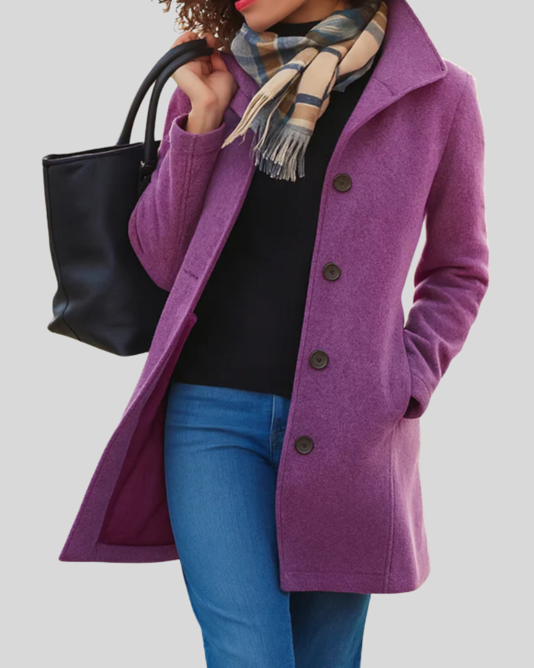 Talia | Classic Button Coat