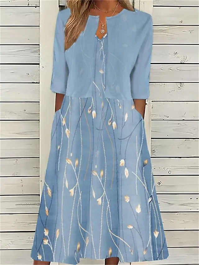 Talia | Elegant Floral Midi Co-Ord Set