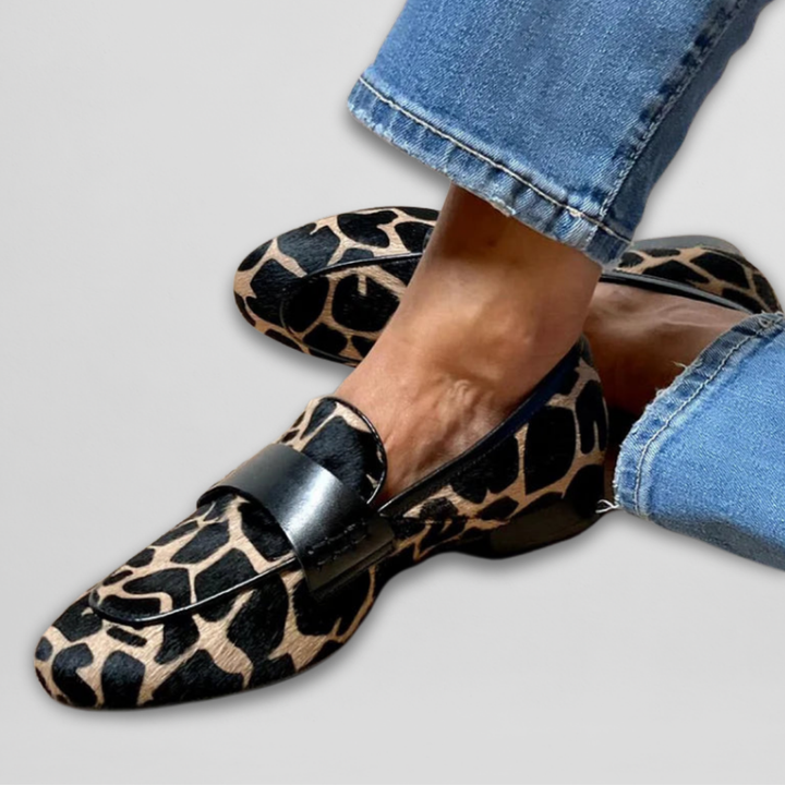 Talia | Leopard Animal-Print Loafer