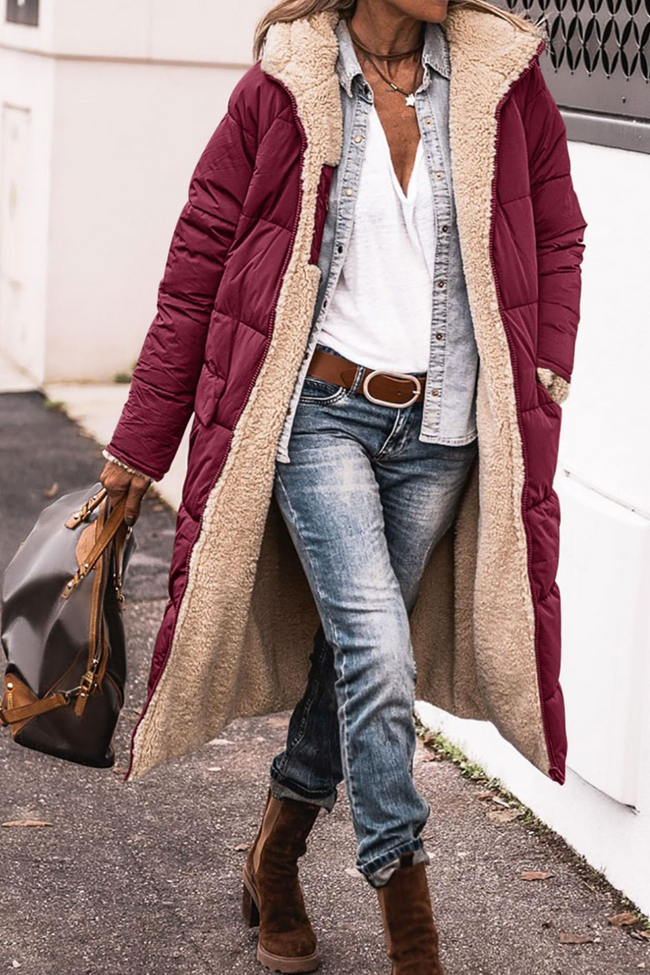 Talia | Luxe Reversible Sherpa Coat