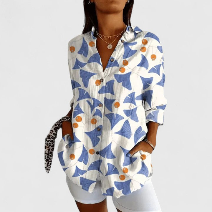 Talia | Elegant Floral Blouse