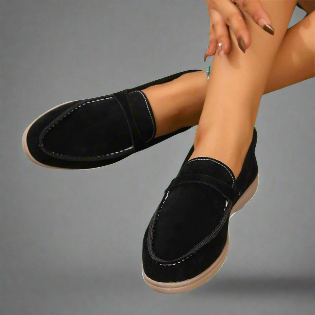 Talia | Handcrafted Elegant Suede Loafers