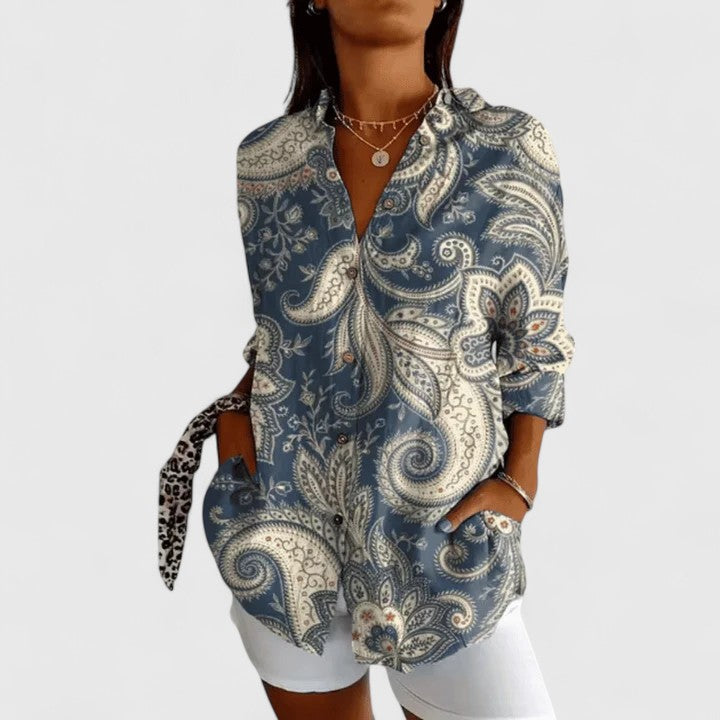 Talia | Elegant Floral Blouse