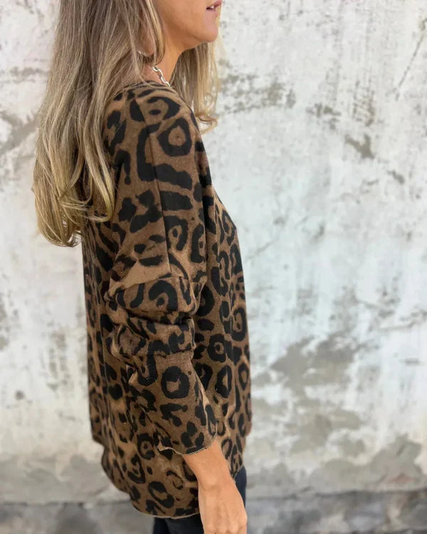 Talia | Leopard Print Shirt