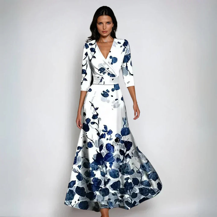 Talia | Chic Bloom Wrap Dress
