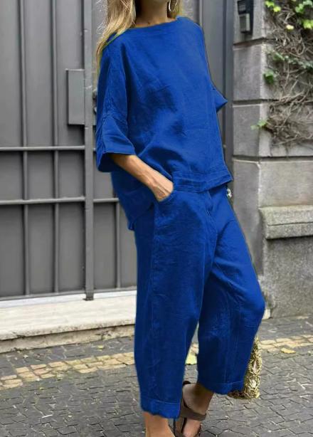 Talia | Casual Cotton-Linen Two-Piece Set