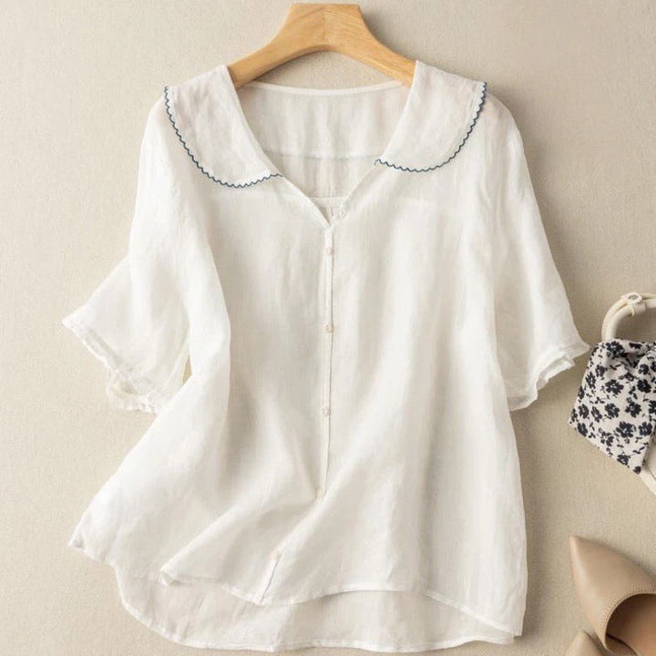 Talia | Airy Linen Blouse