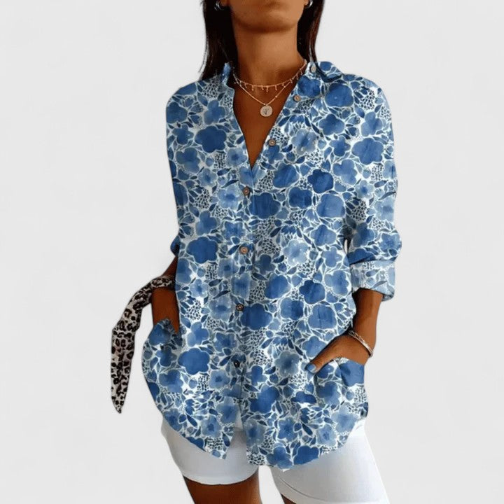 Talia | Elegant Floral Blouse