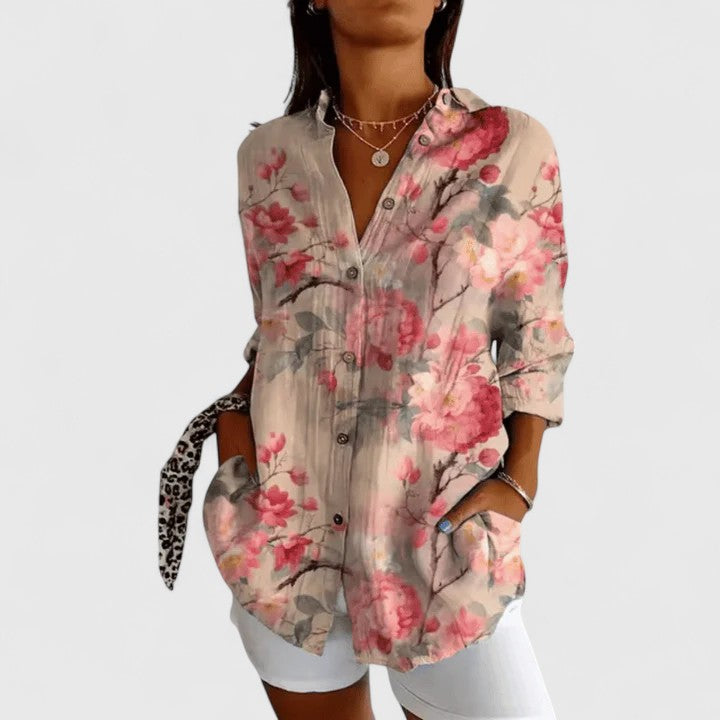 Talia | Elegant Floral Blouse