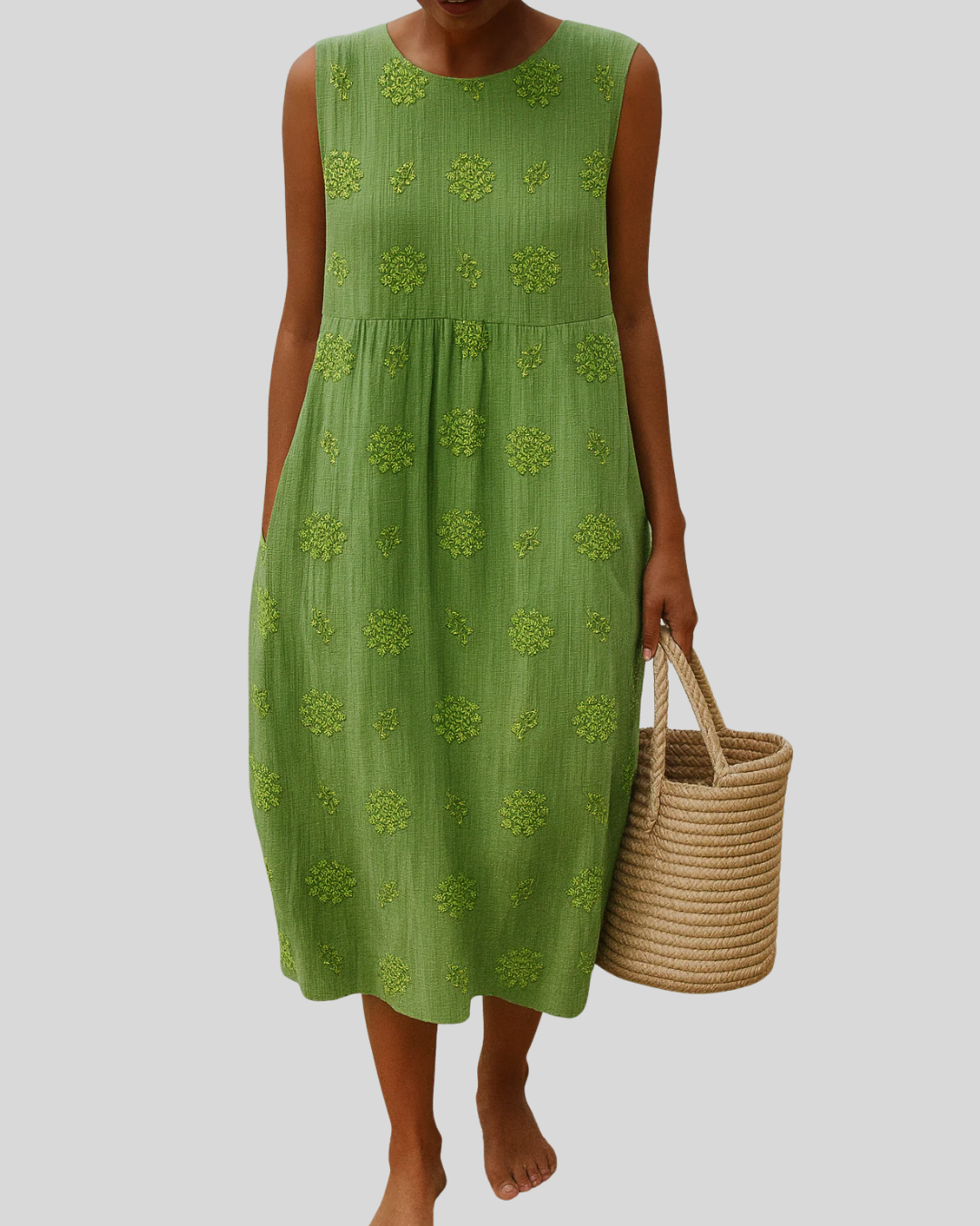 Talia | Summer Dress With Floral Embroidery
