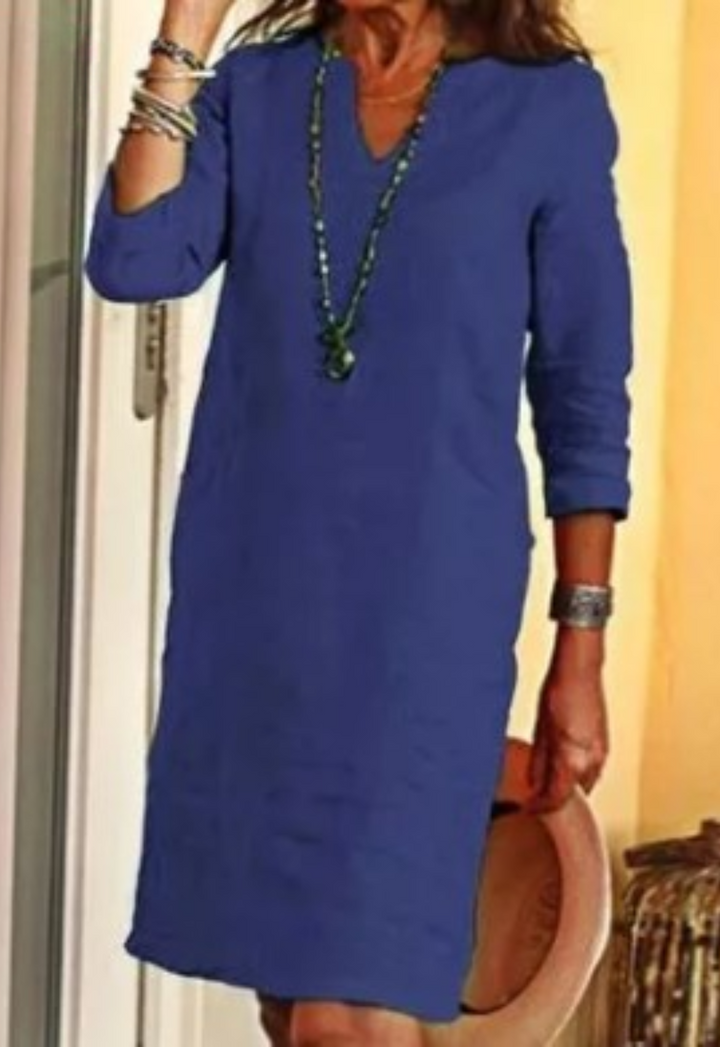 Talia | Sleek V-Neck Dress