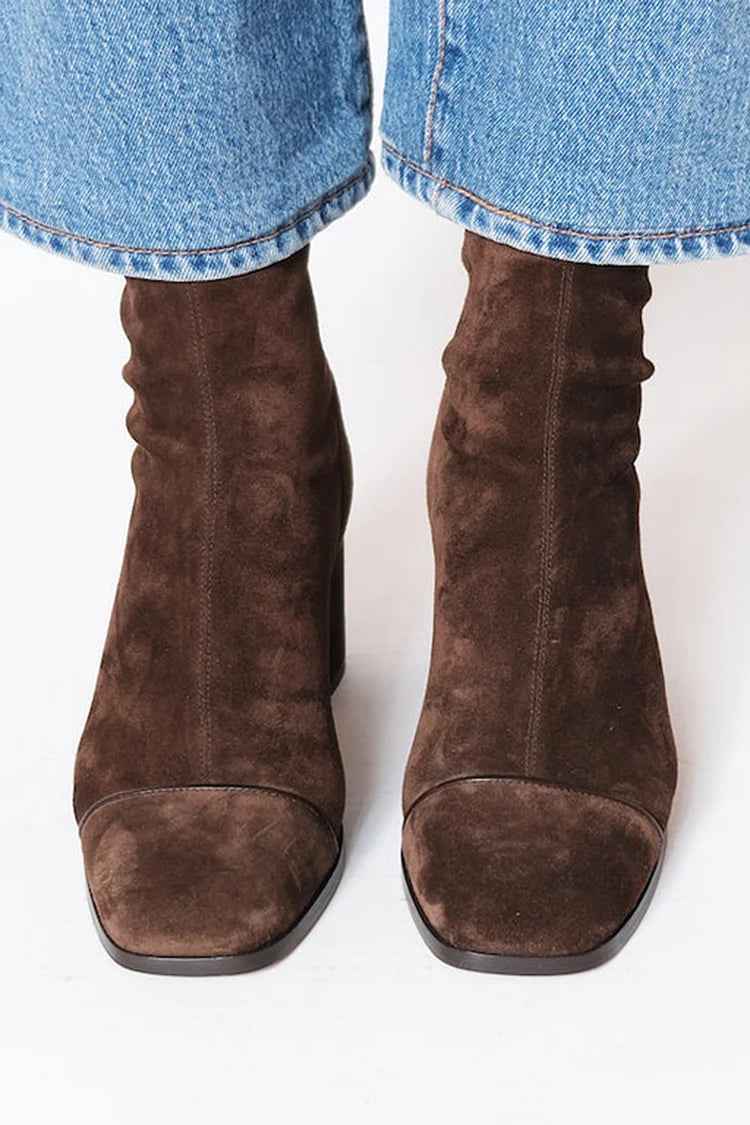 Talia | SQUARE TOE HEELED BOOTS