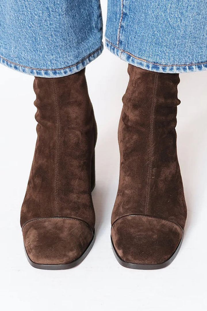 Talia | SQUARE TOE HEELED BOOTS