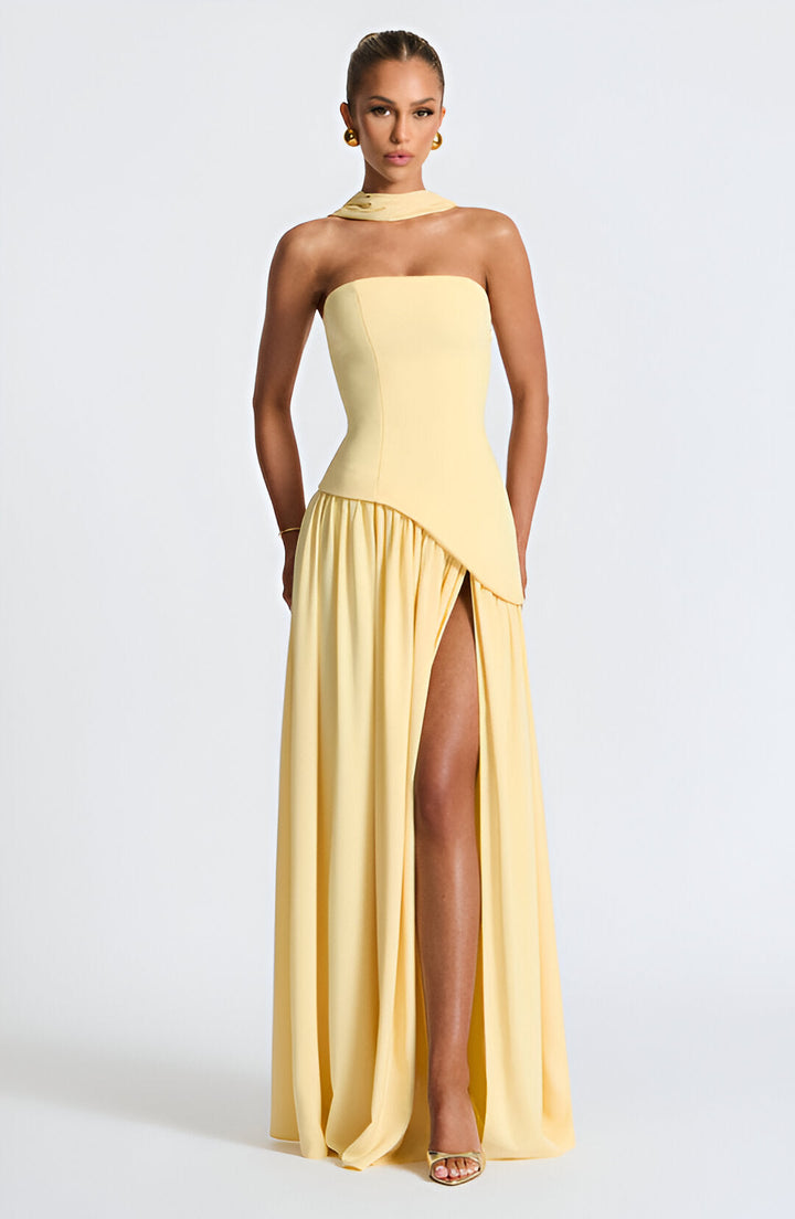 Talia | Radiant Strapless Evening Gown