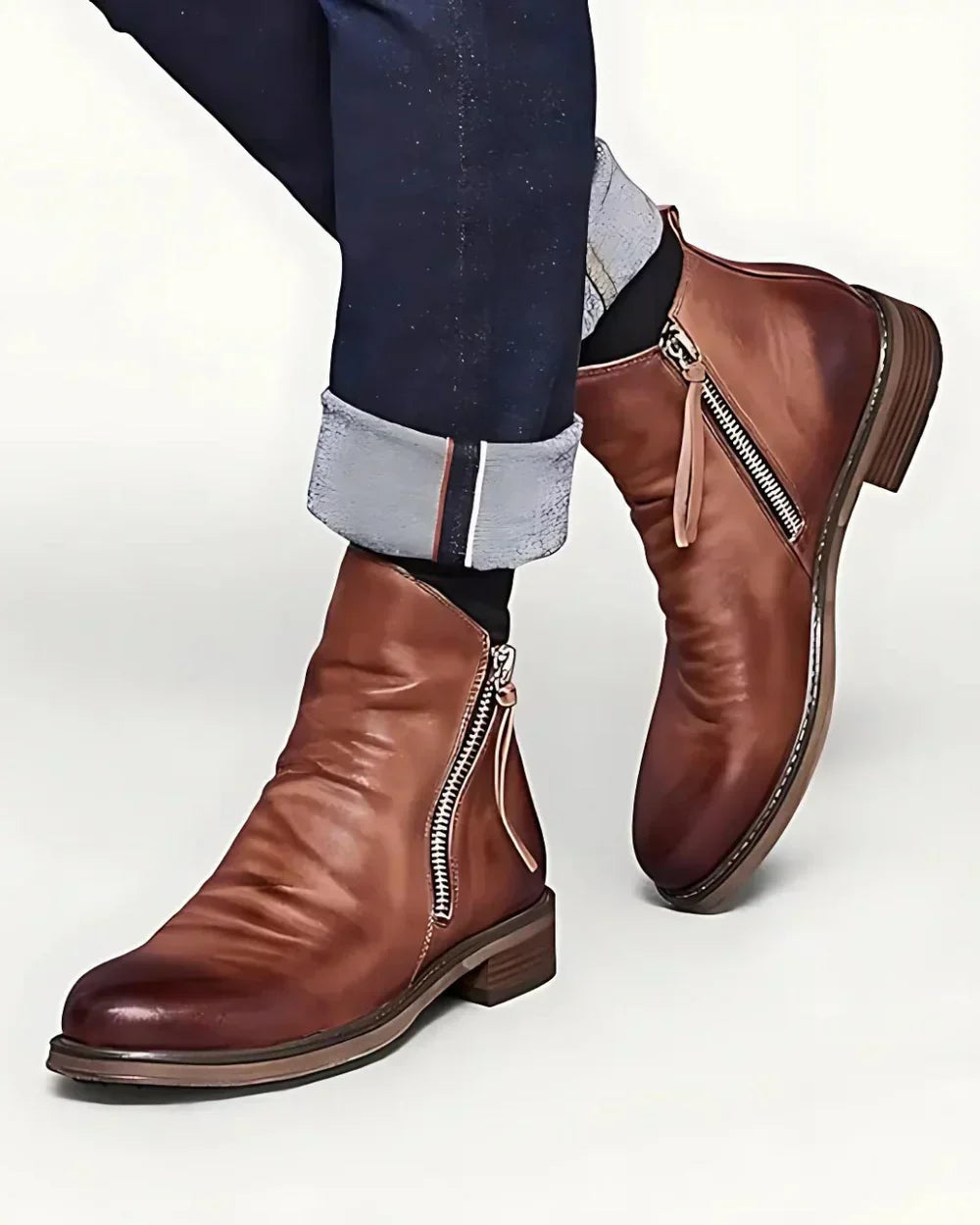 Talia | Effortless Elegance Leather Ankle Boots