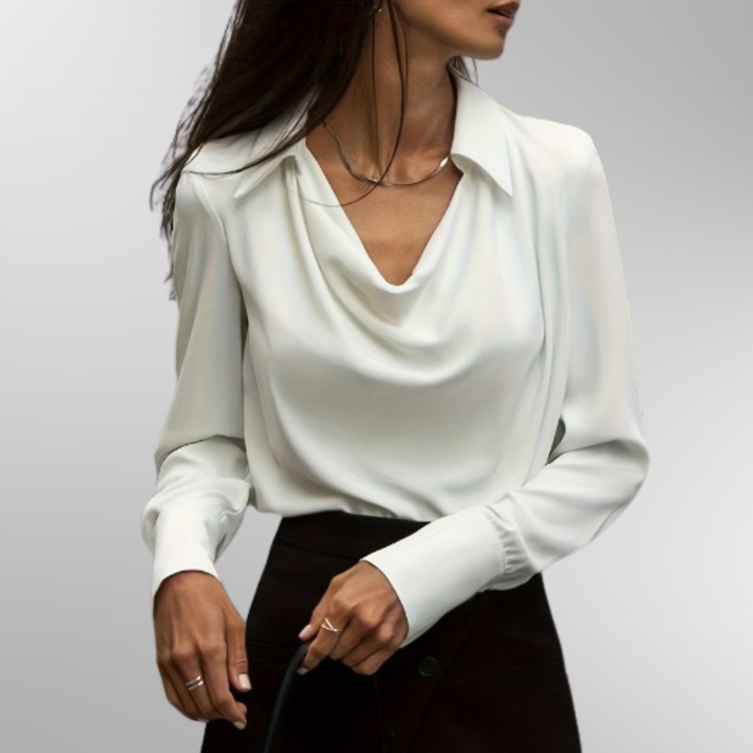 Talia | Elegant Satin Blouse