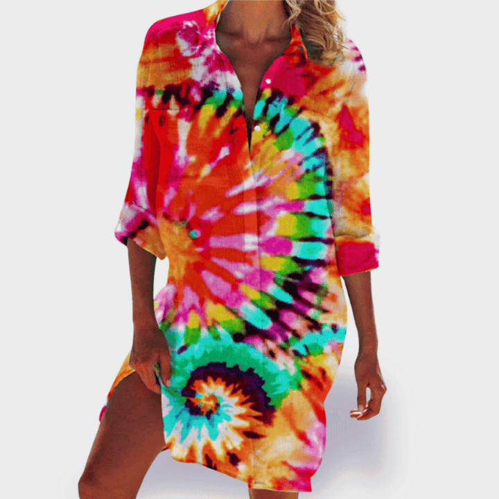 Talia | Vibrant Summer Print Shirt