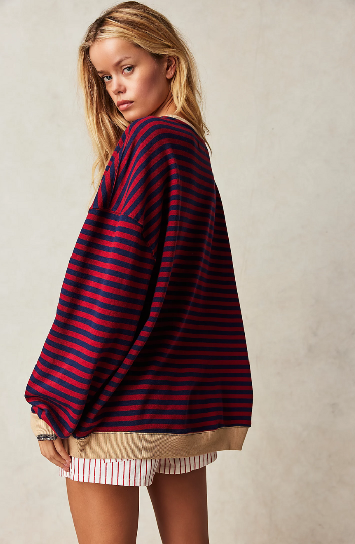 Talia | Oversized Striped Sweater
