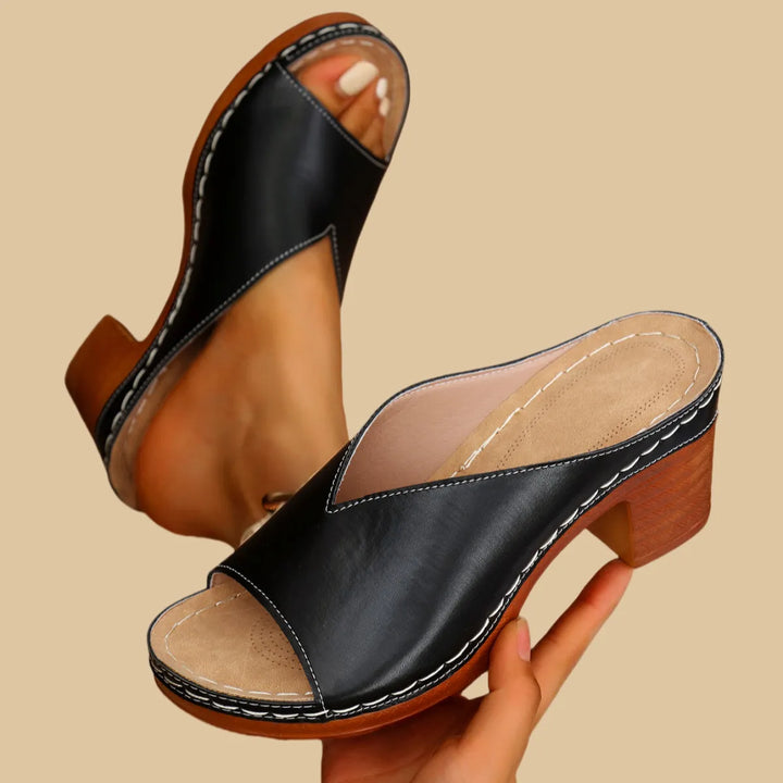 Talia | Verona Leather Orthopedic Sandals