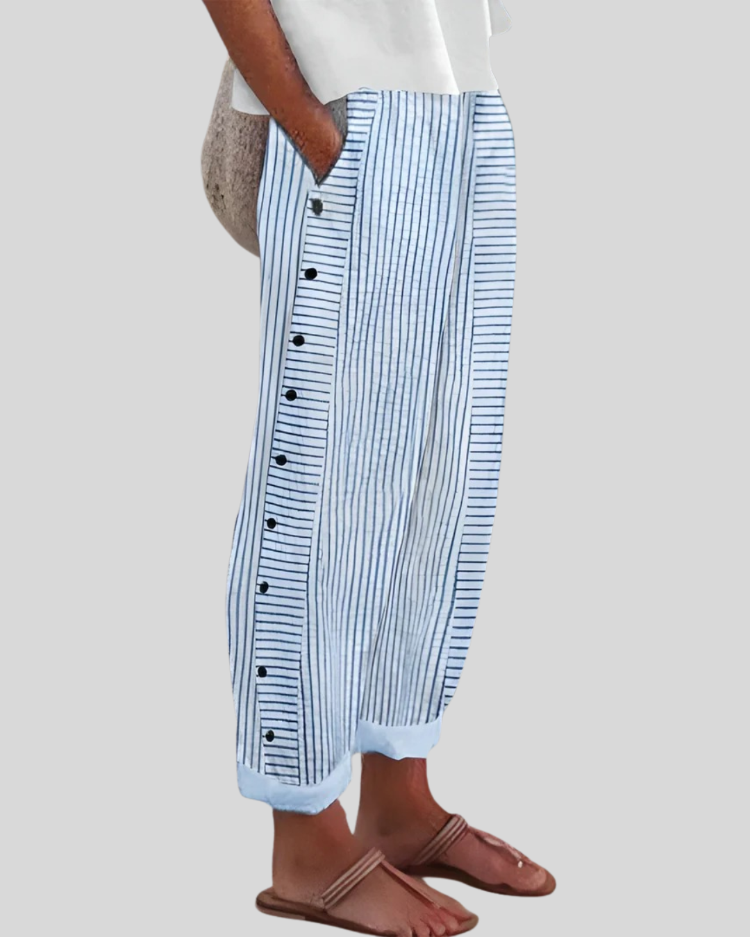 Talia | Airy Relaxed Fit Linen Trousers