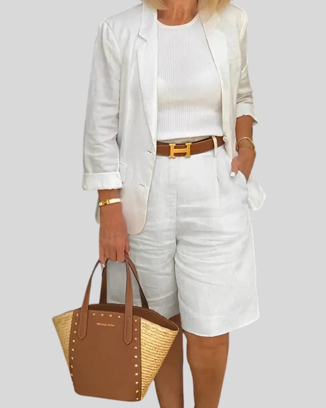Talia | Stylish Two-Piece Blazer With Matching Shorts