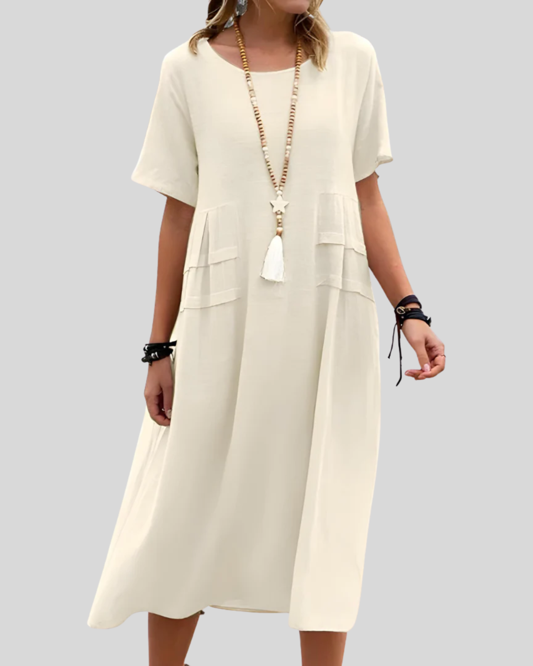 Talia | Breathable Midi Dress With Fit