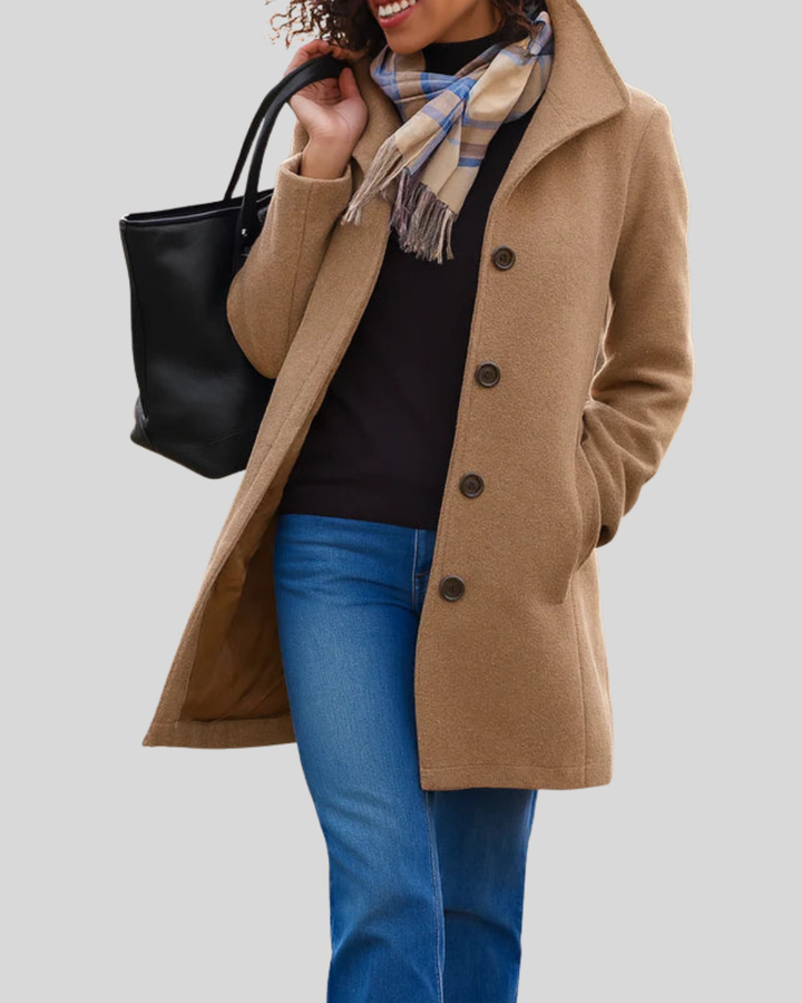 Talia | Classic Button Coat