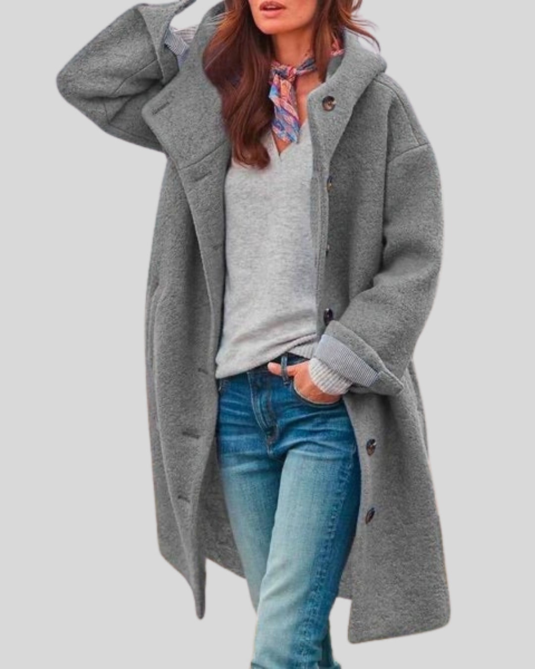 Talia | Mid-Length Stylish Coat for Autumn Days