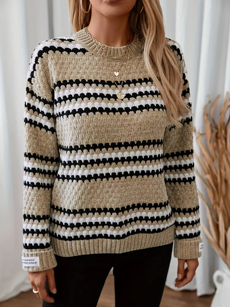Talia | Essential Striped Sweater with Classic Fit