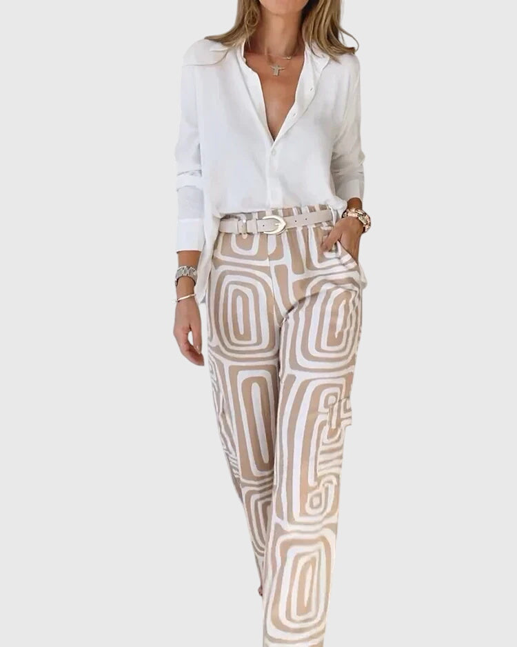 Talia | Stylish Pants + Free Blouse & Belt