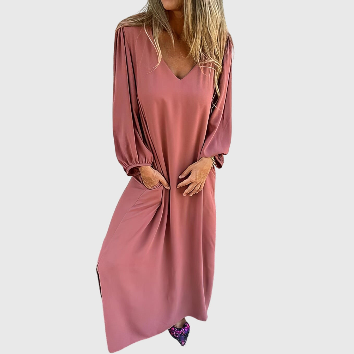 Talia | Long Boho Dress with Pockets